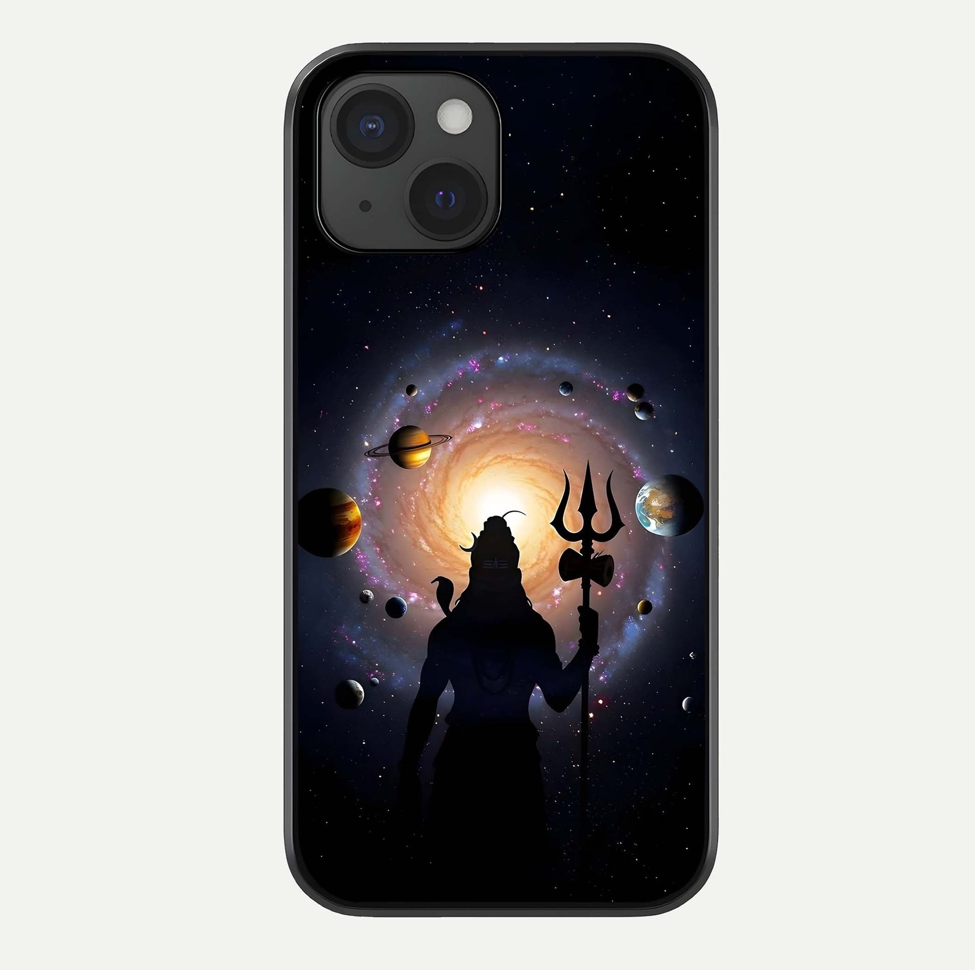 Galactic Shiva Vision Glass Case For iPhone 15 by Custom World