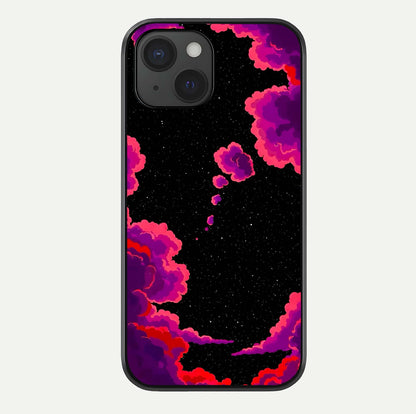 Galaxy Dream Frame Glass Case For iPhone 15 by Custom World