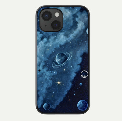 Galaxy Dream Space Glass Case For iPhone 15 by Custom World