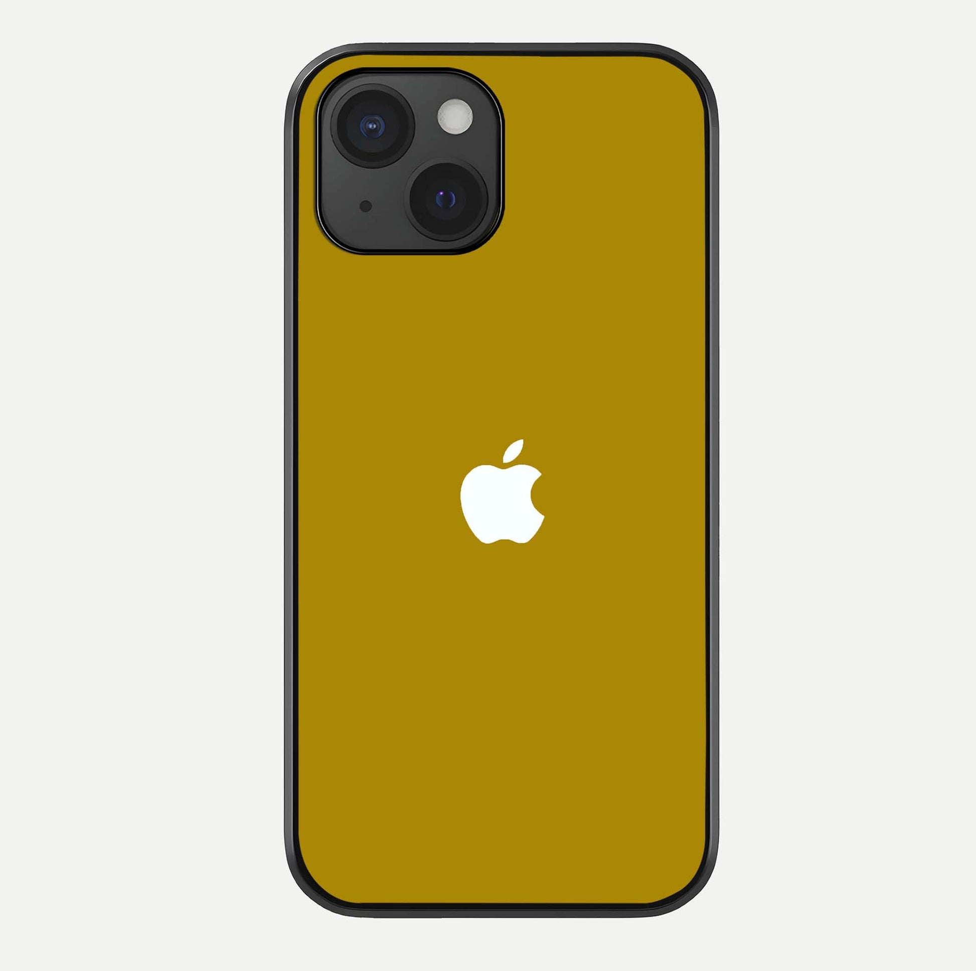 Golden Luxe Aura Glass Case For iPhone 15 by Custom World