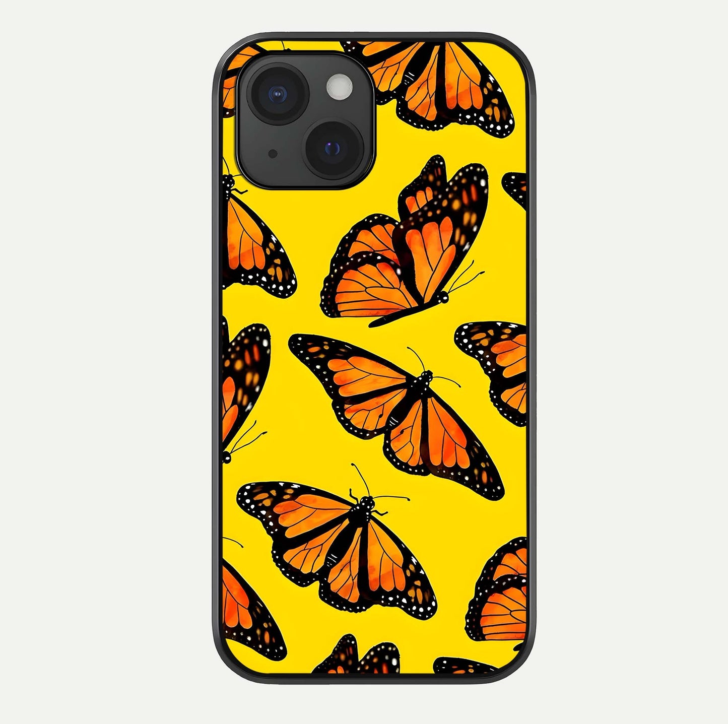 Golden Wing Flight Glass Case For iPhone 15 by Custom World