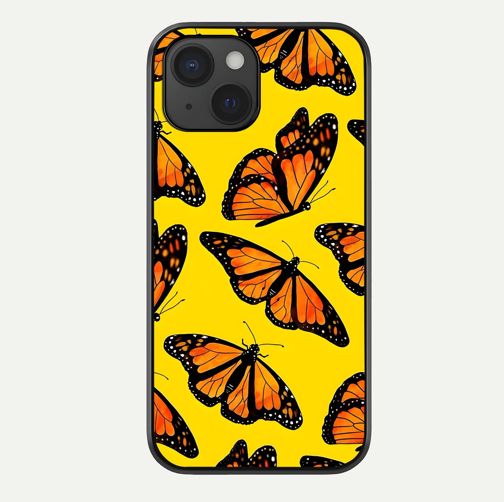Golden Wing Flight Glass Case For iPhone 15 by Custom World