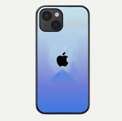 Gradient Apple Vibe Glass Case For iPhone 15 by Custom World