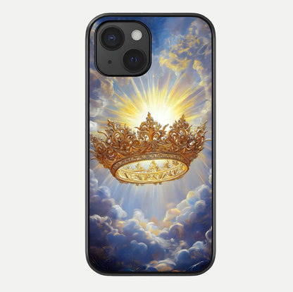 Heavenly Crown Light Glass Case For iPhone 15 by Custom World