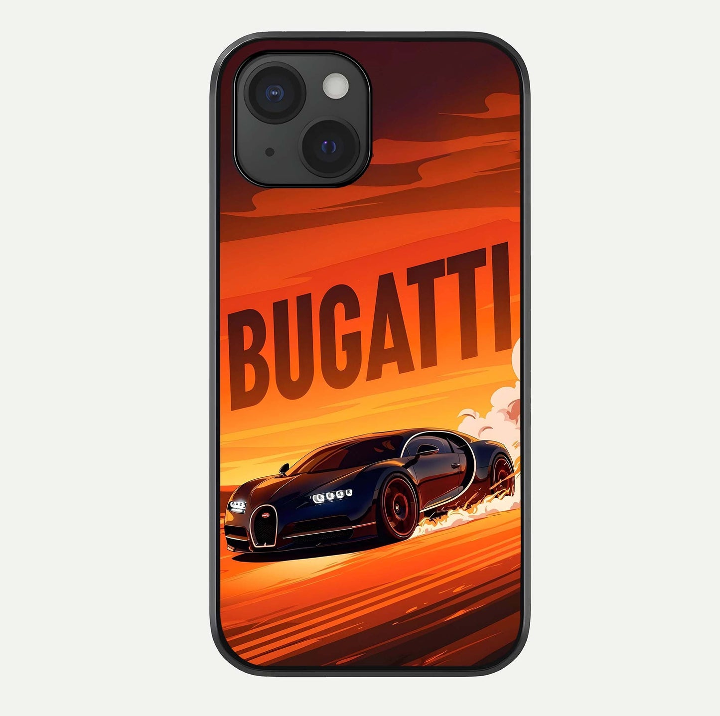 Inferno Bugatti Storm Glass Case For iPhone 15 by Custom World