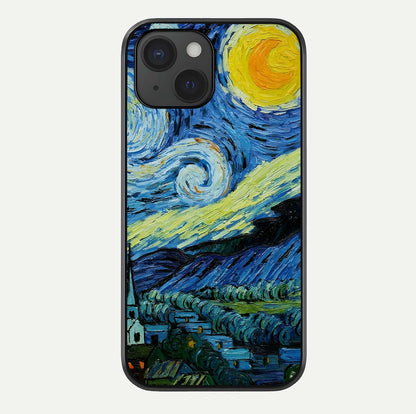 Inspired Van Gogh Art Glass Case For iPhone 15 by Custom World