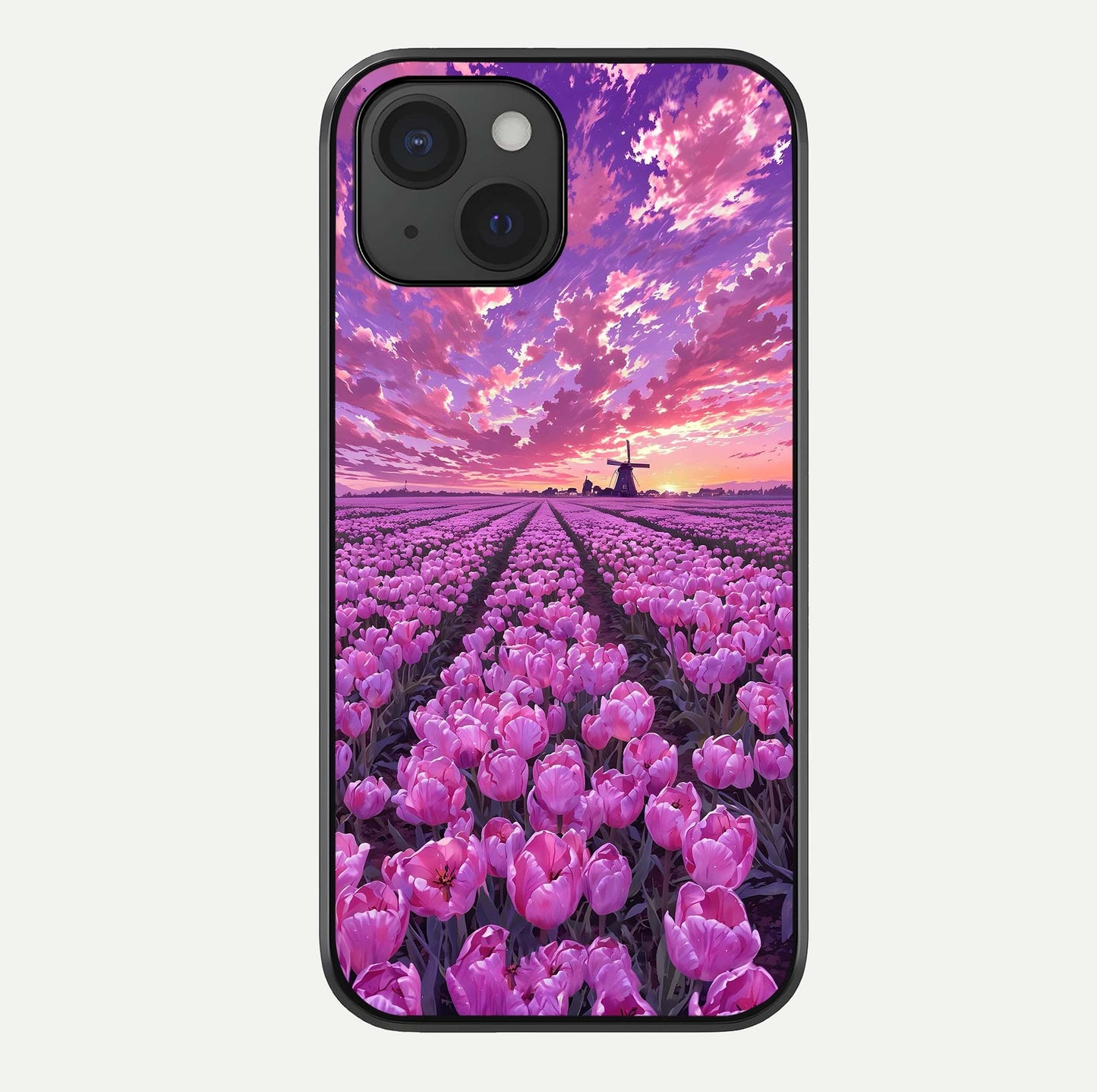 Lavender Dream Skies Glass Case For iPhone 15 by Custom World
