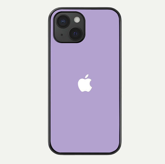 Lavender Soft Minimal Glass Case For iPhone 15 by Custom World