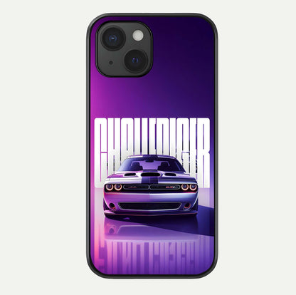Midnight Muscle Ride Glass Case For iPhone 15 by Custom World