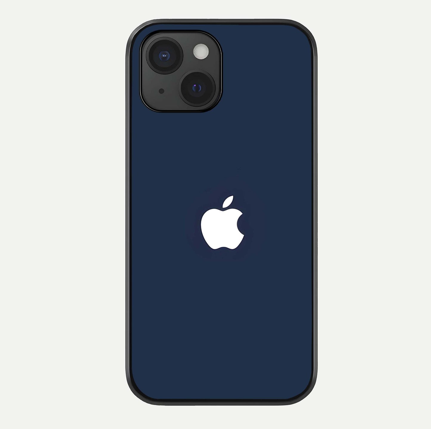 Minimal Apple Night Glass Case For iPhone 15 by Custom World