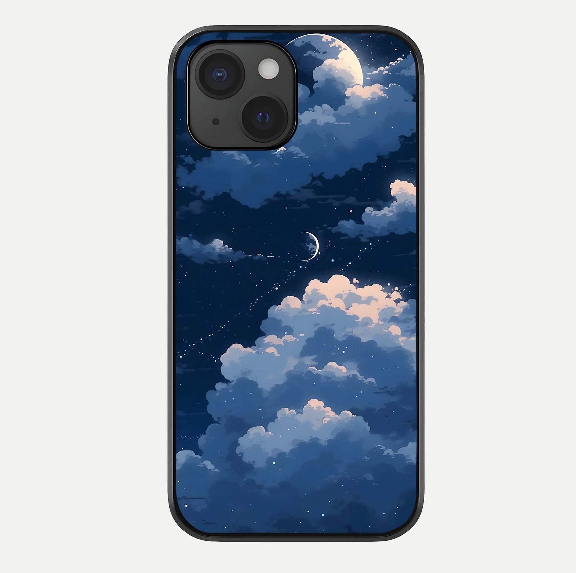Moon Dream Haze Glass Case For iPhone 15 by Custom World