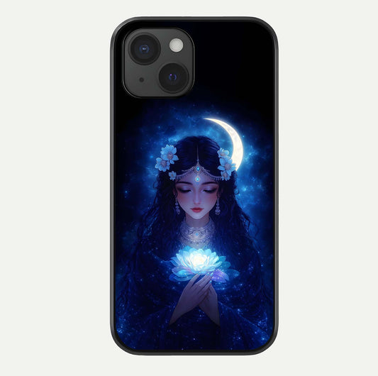 Mystic Moon Queen Glass Case For iPhone 15 by Custom World