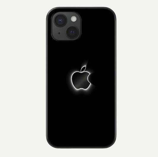 Neon Apple Glow Glass Case For iPhone 15 by Custom World