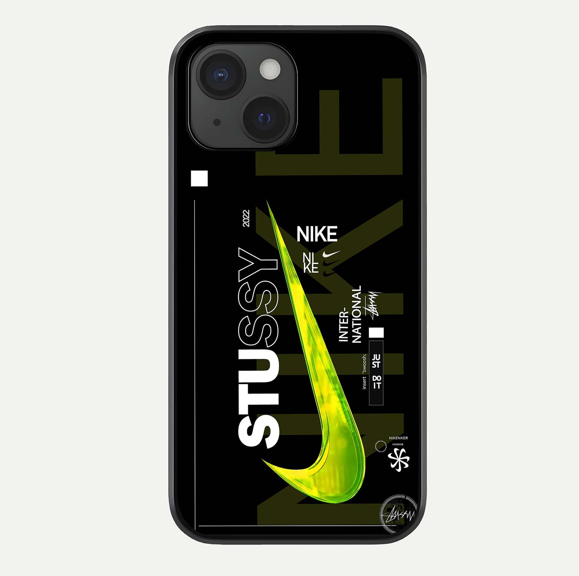 Neon Street Edition Glass Case For iPhone 15 by Custom World