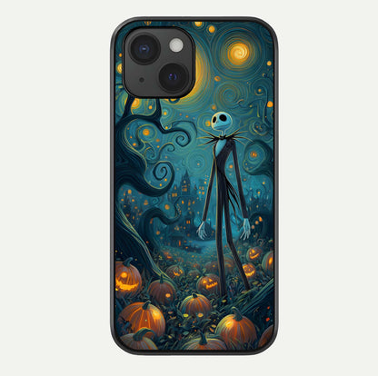 Pumpkin Moonlight Tale Glass Case For iPhone 15 by Custom World