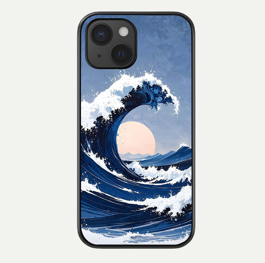 Rising Tide Power Glass Case For iPhone 15 by Custom World