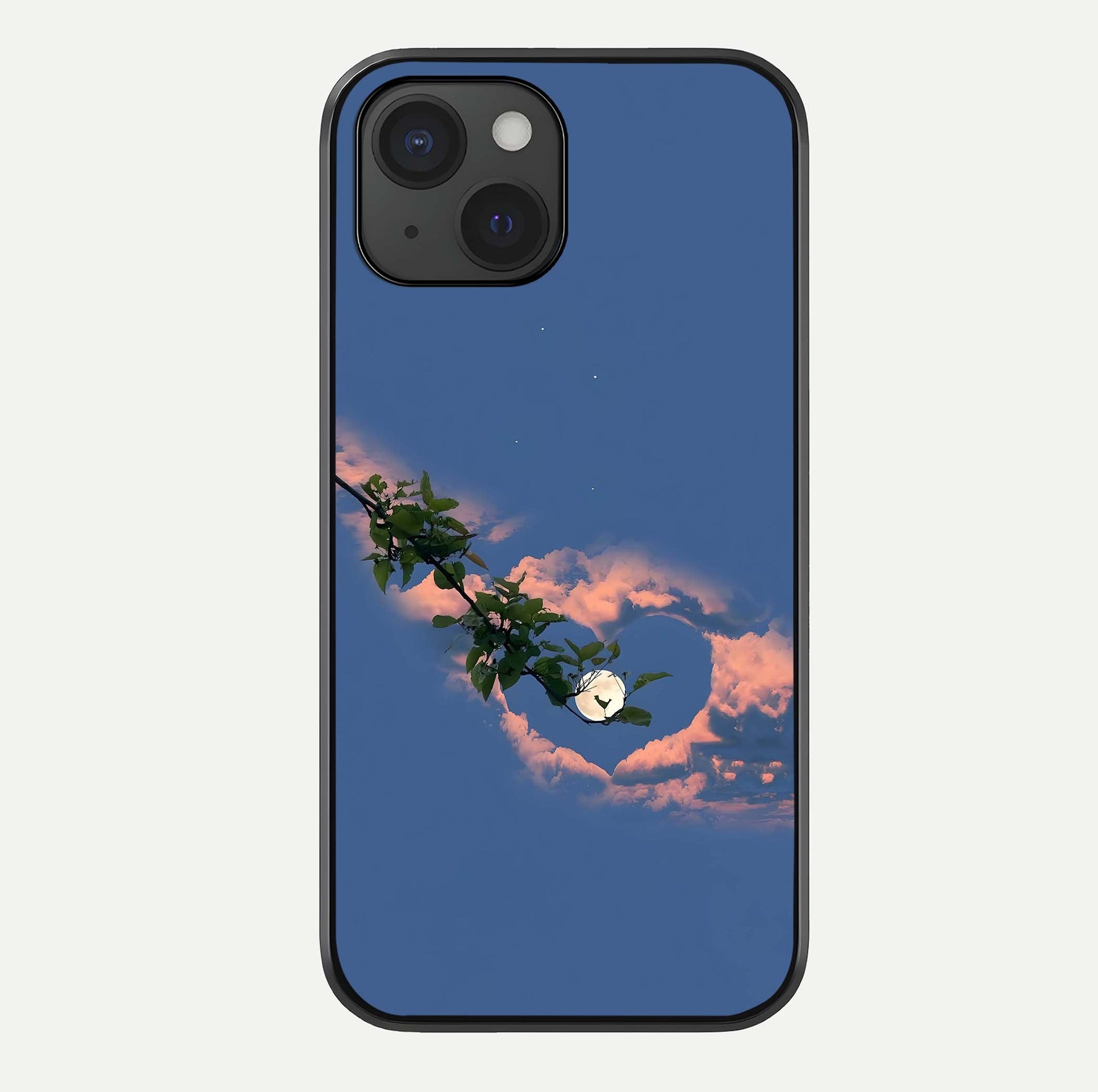 Sky Under Tree Glass Case For iPhone 15 by Custom World
