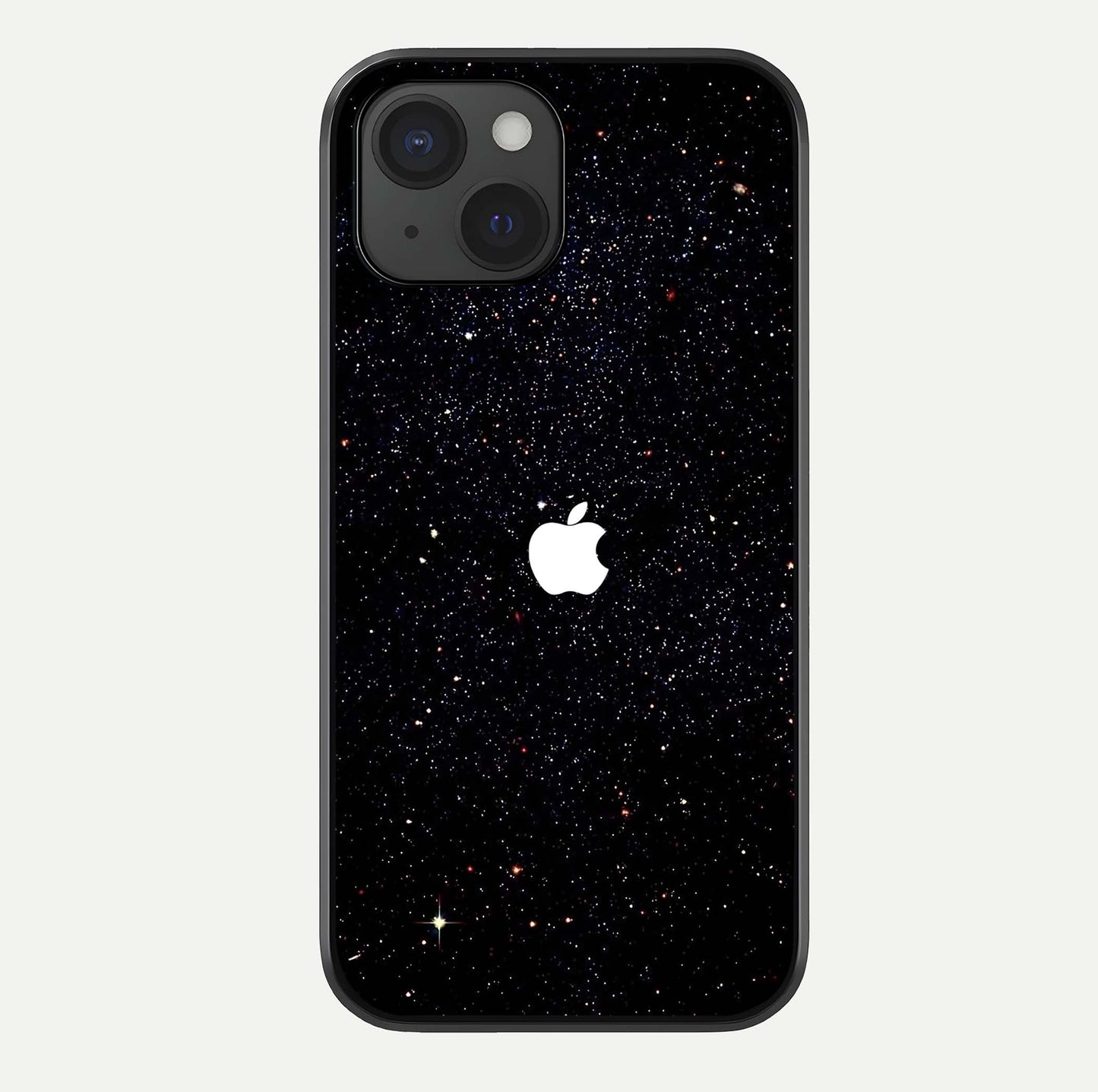 Starry Apple Galaxy Glass Case For iPhone 15 by Custom World
