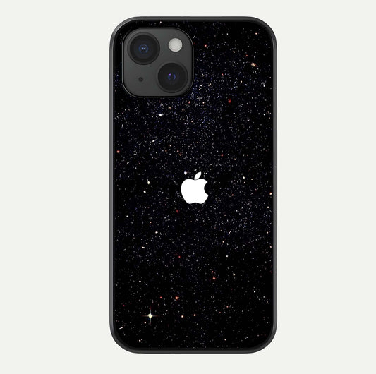 Starry Apple Galaxy Glass Case For iPhone 15 by Custom World