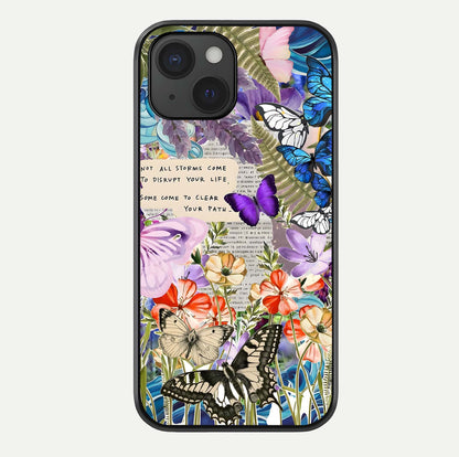 Storm Path Bloom Glass Case For iPhone 15 by Custom World