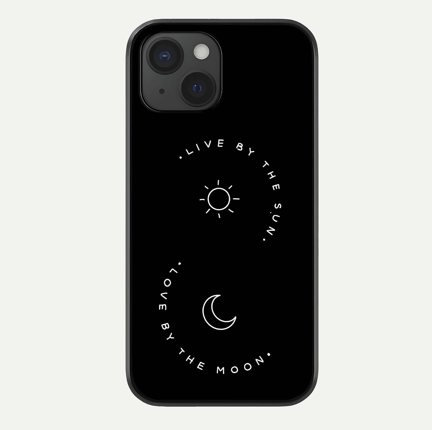 Sun Moon Balance Glass Case For iPhone 15 by Custom World