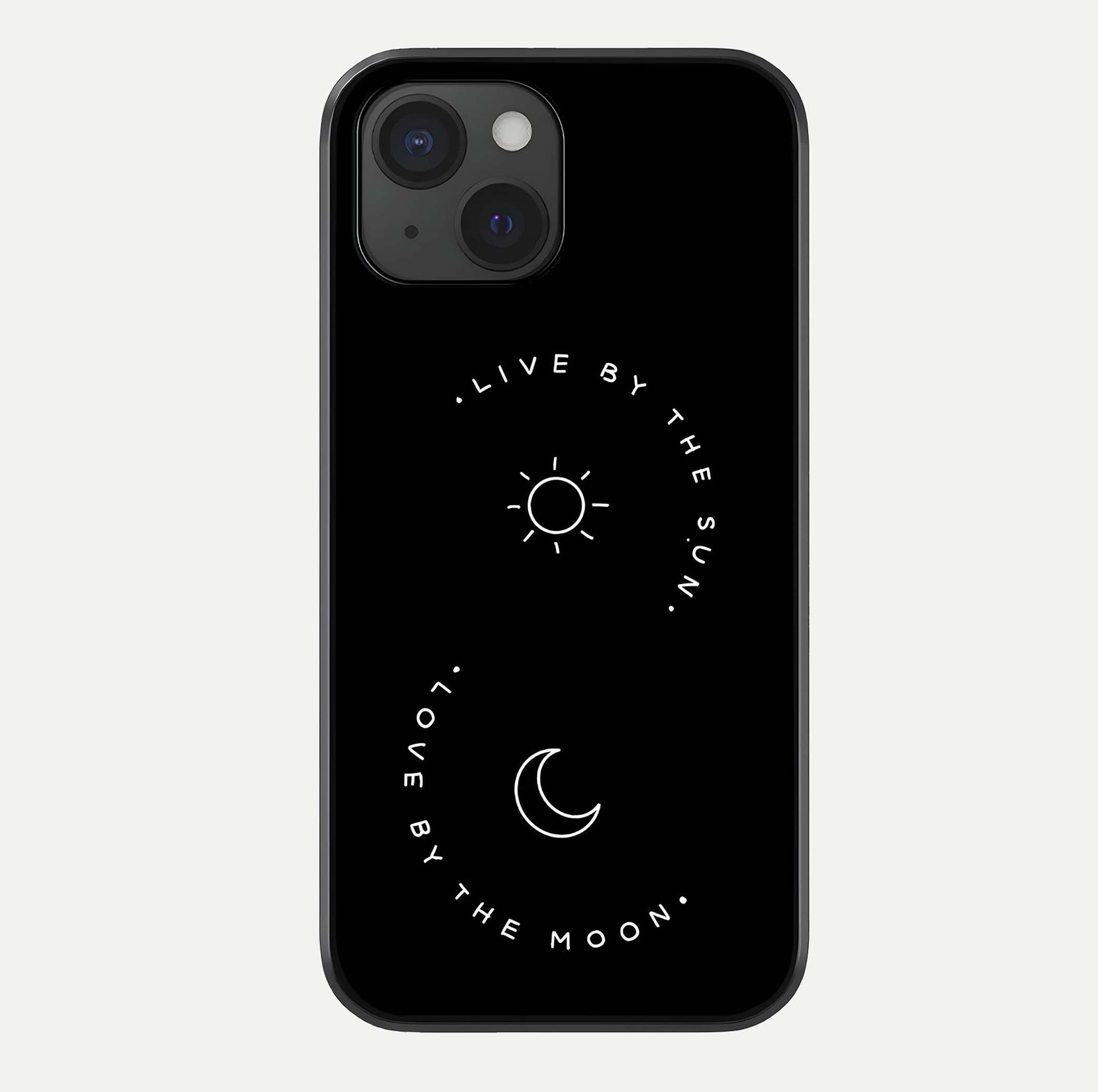 Sun Moon Balance Glass Case For iPhone 15 by Custom World