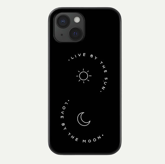 Sun Moon Balance Glass Case For iPhone 15 by Custom World