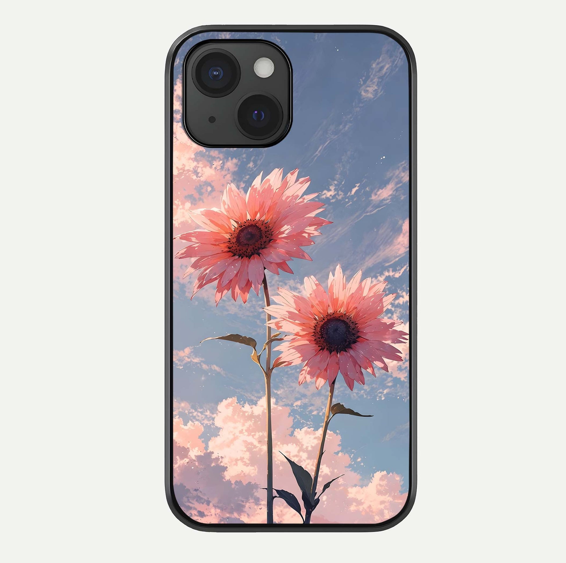 Sunlit Daisy Glow Glass Case For iPhone 15 by Custom World