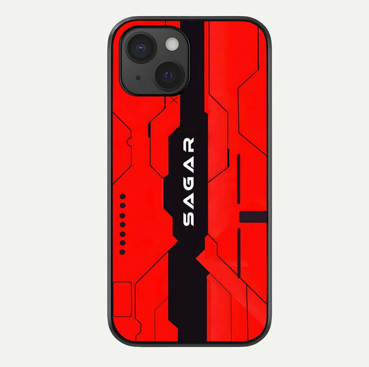 Voltage Rise CYBERPUNK Custom Name Glass Case For iPhone 15 by Custom World