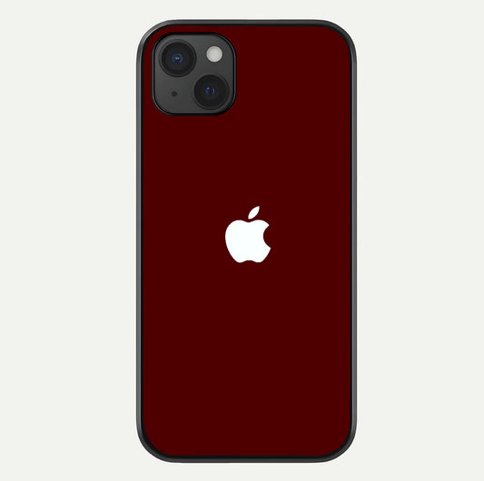 Apple Crimson Core Glass Case For iPhone 15 Plus by Custom World