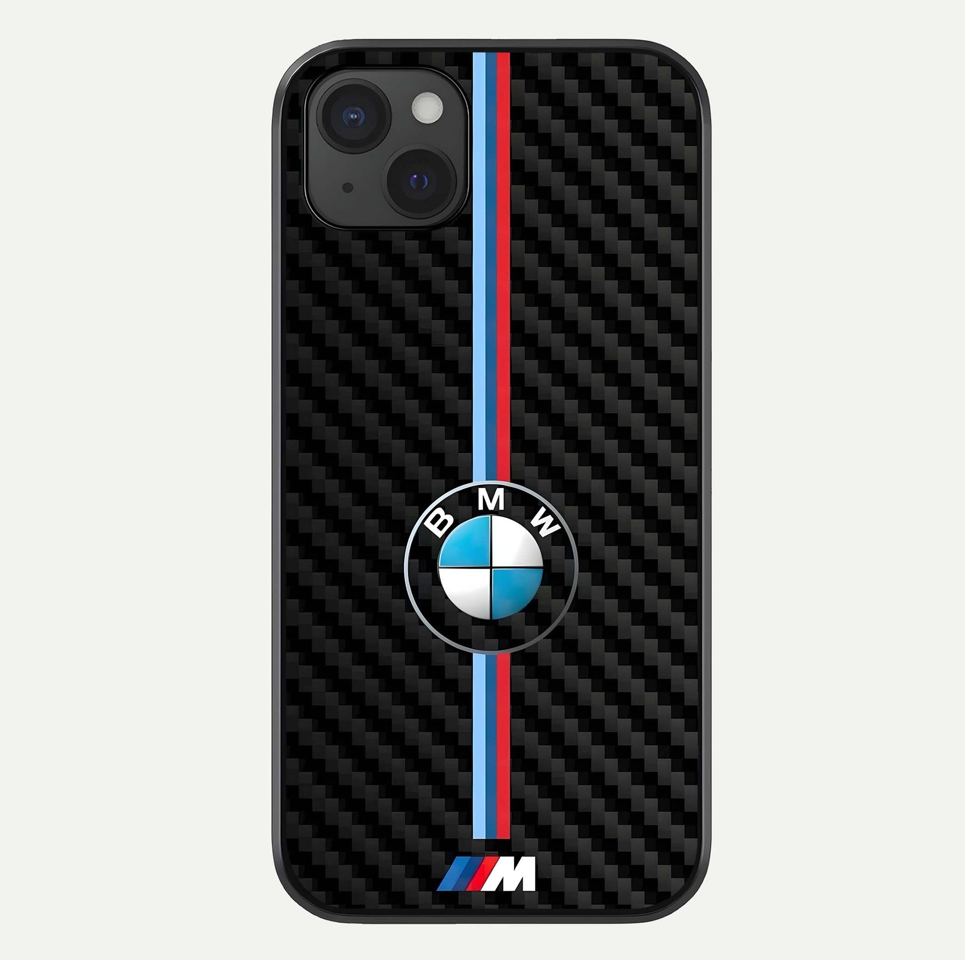 BMW Pattern Glass Case For iPhone 15 Plus by Custom World