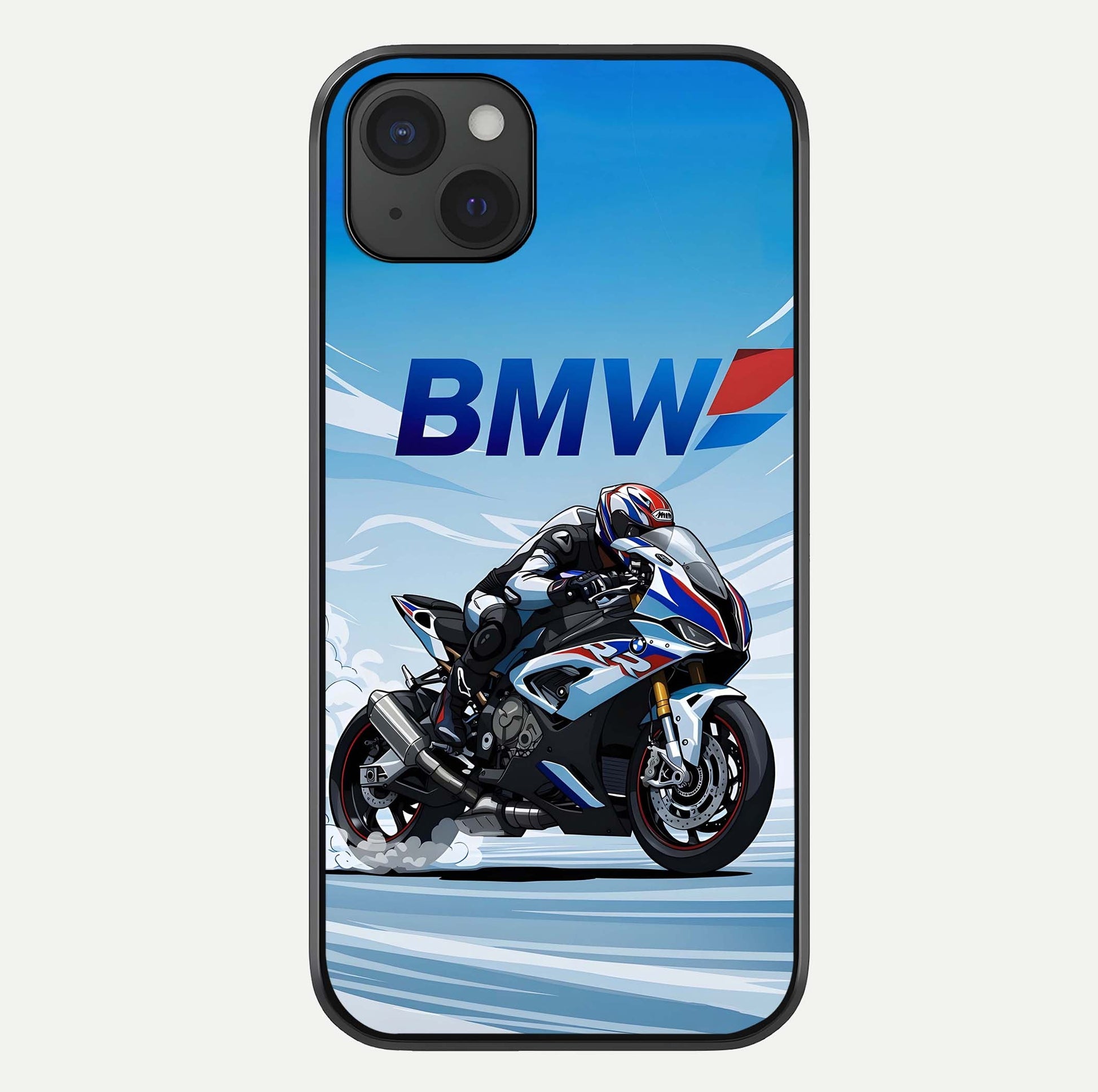 BMW Power Drift Glass Case For iPhone 15 Plus by Custom World