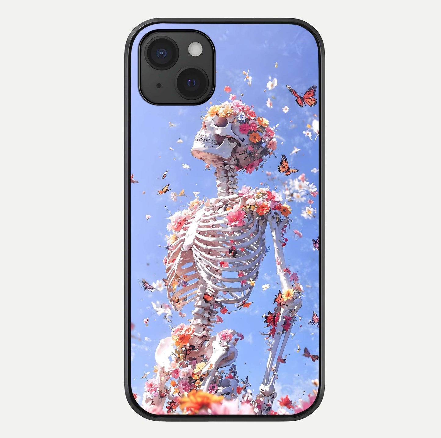 Bloom Beyond Bones Glass Case For iPhone 15 Plus by Custom World