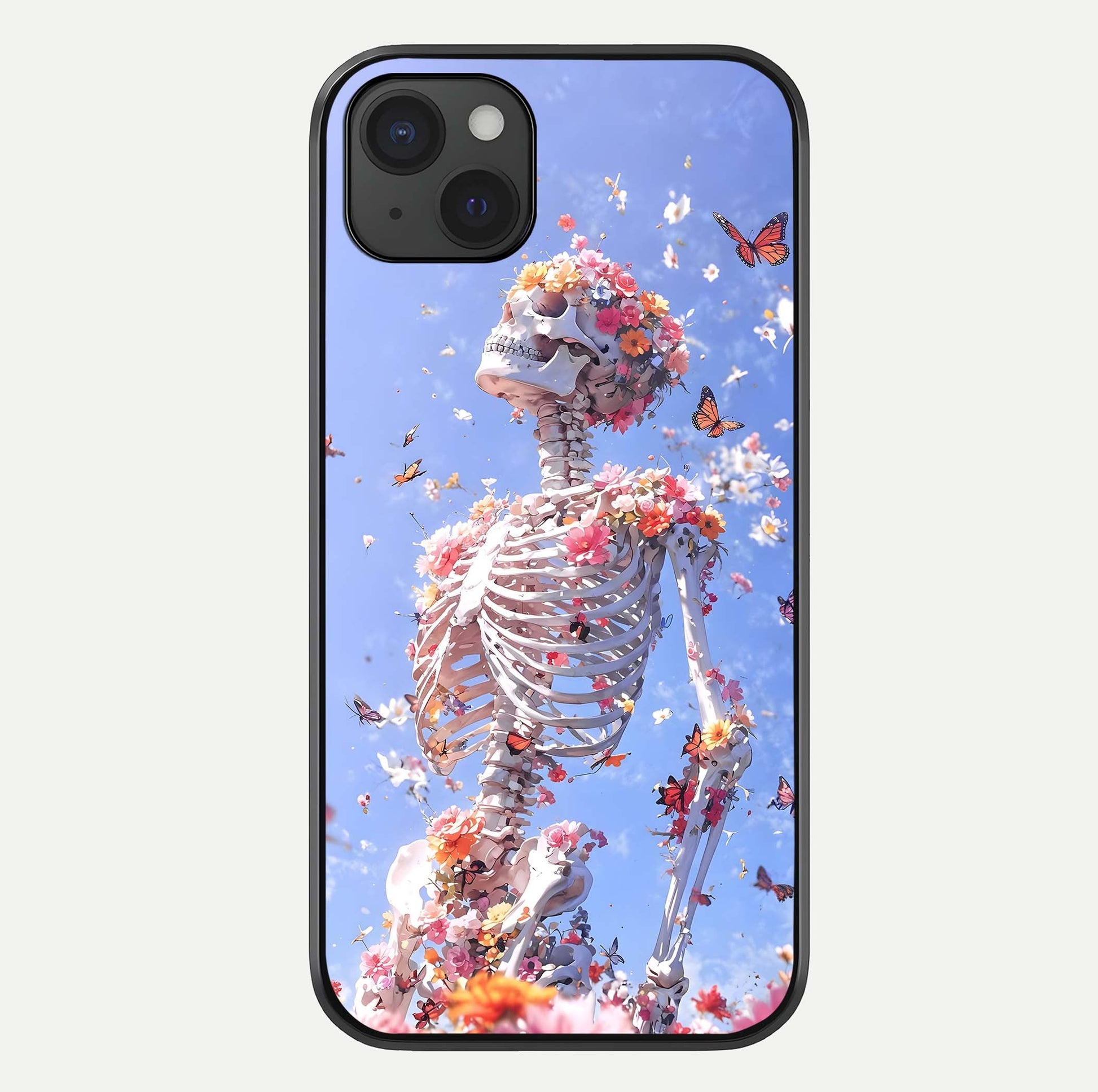 Bloom Beyond Bones Glass Case For iPhone 15 Plus by Custom World