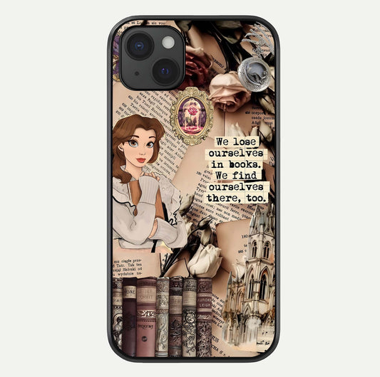 Bookish Dream World Glass Case For iPhone 15 Plus by Custom World