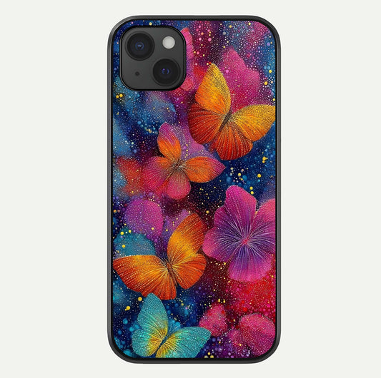 Butterfly Dream Mist Glass Case For iPhone 15 Plus by Custom World