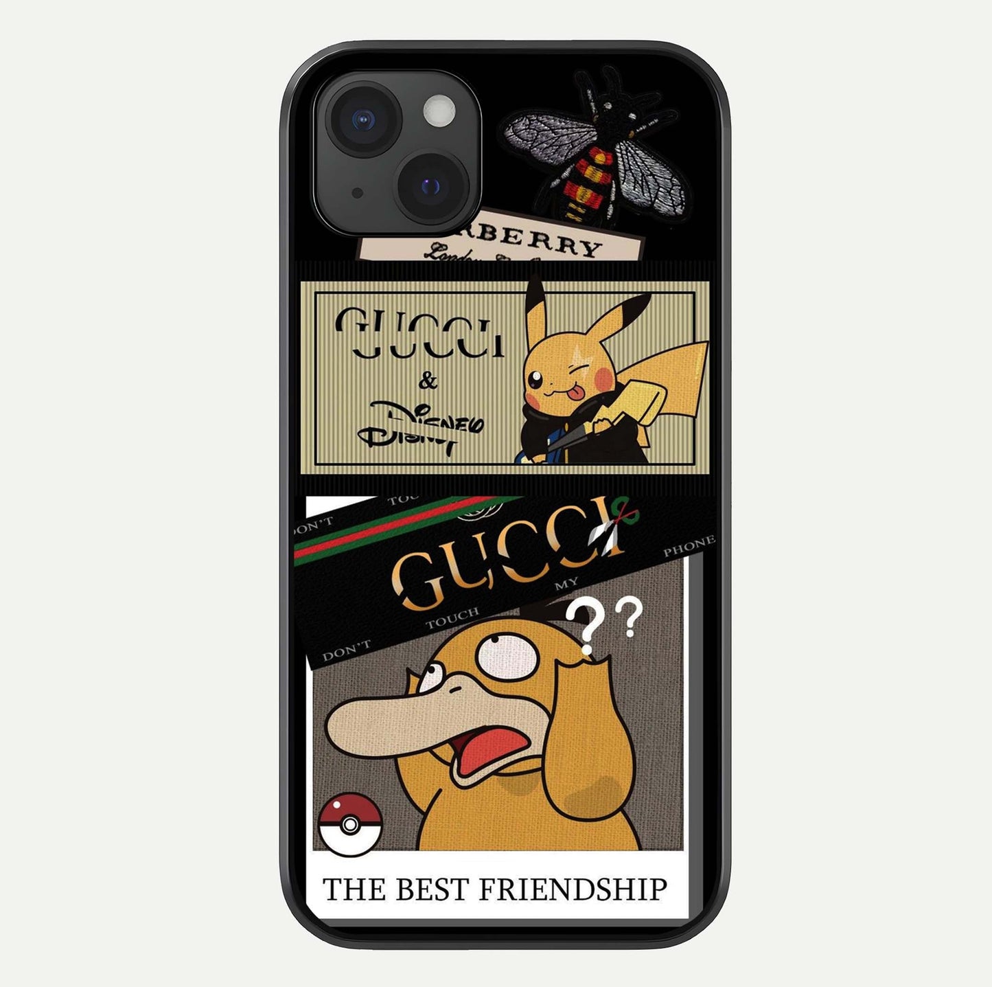 Cartoon Brand Play Mashup Glass Case For iPhone 15 Plus by Custom World