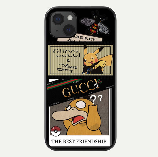 Cartoon Brand Play Mashup Glass Case For iPhone 15 Plus by Custom World