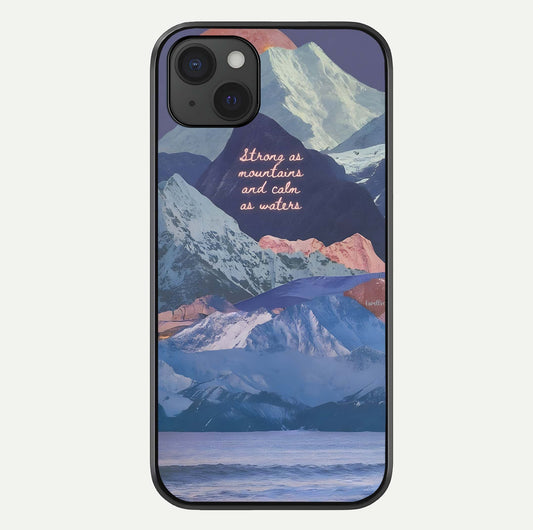 Celestial Mountain Calm Glass Case For iPhone 15 Plus by Custom World