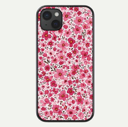 Cherry Blossom Charm Glass Case For iPhone 15 Plus by Custom World