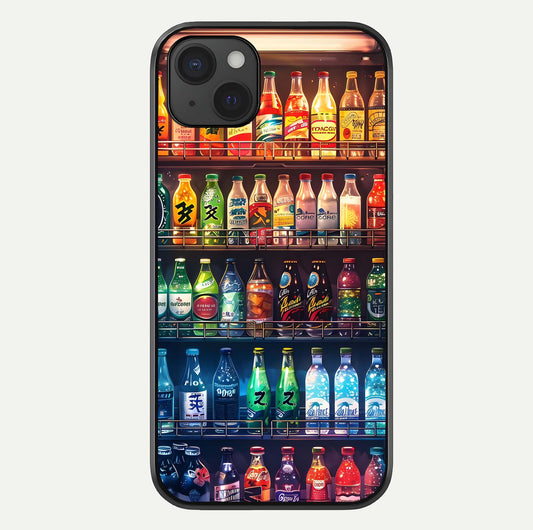 Colorful Soda Bottles Glass Case For iPhone 15 Plus by Custom World