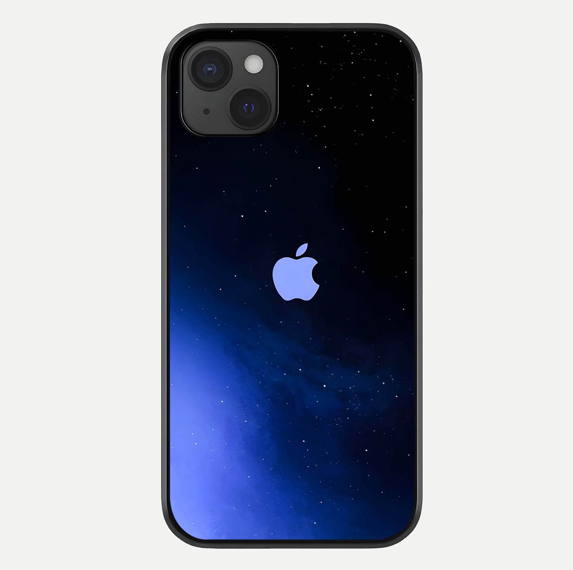 Cosmic Blue Apple Glass Case For iPhone 15 Plus by Custom World