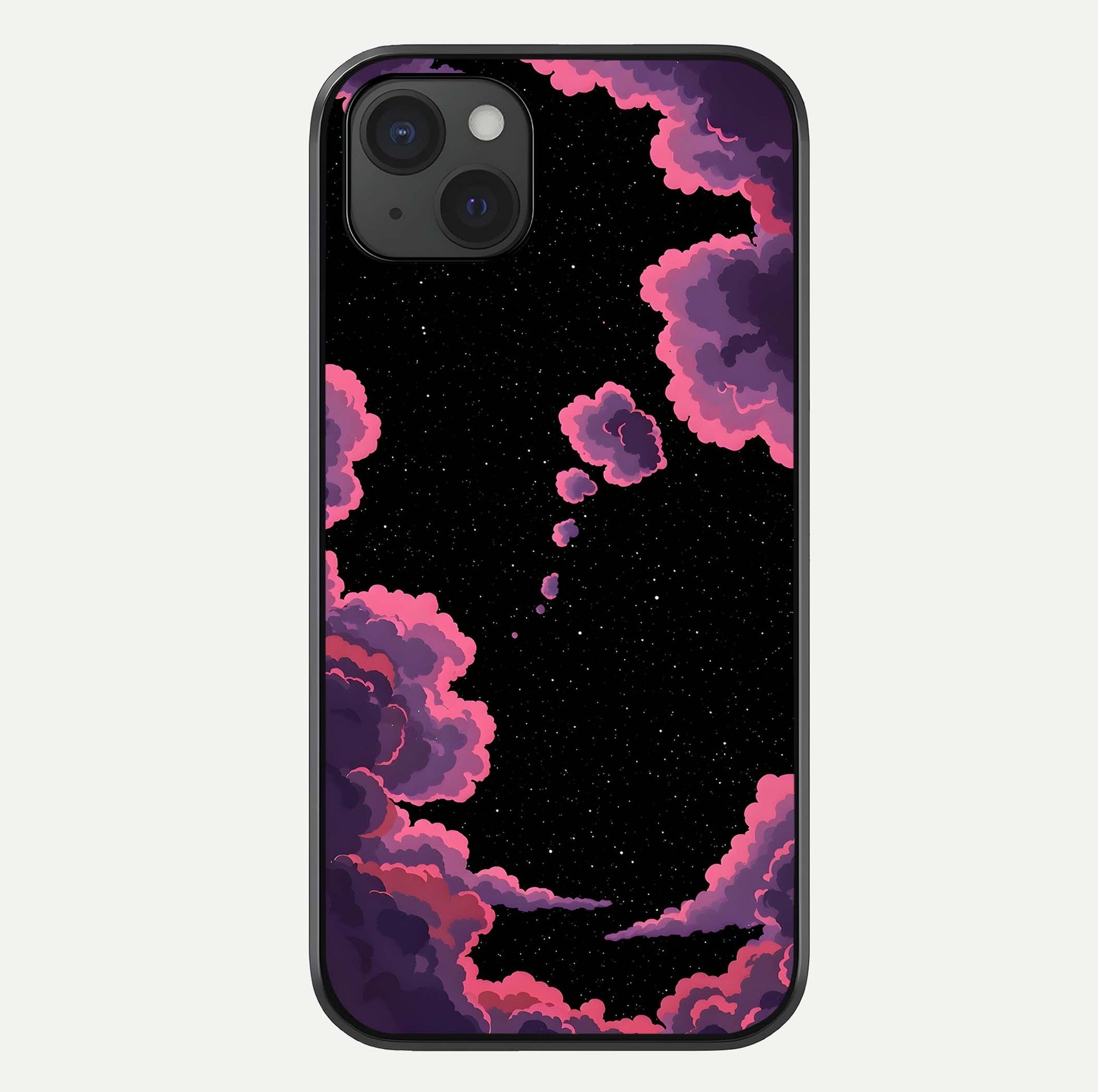 Cosmic Cloud Journey Glass Case For iPhone 15 Plus by Custom World