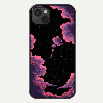 Cosmic Cloud Journey Glass Case For iPhone 15 Plus by Custom World