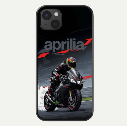 Dark Aprilla Glass Case For iPhone 15 Plus by Custom World