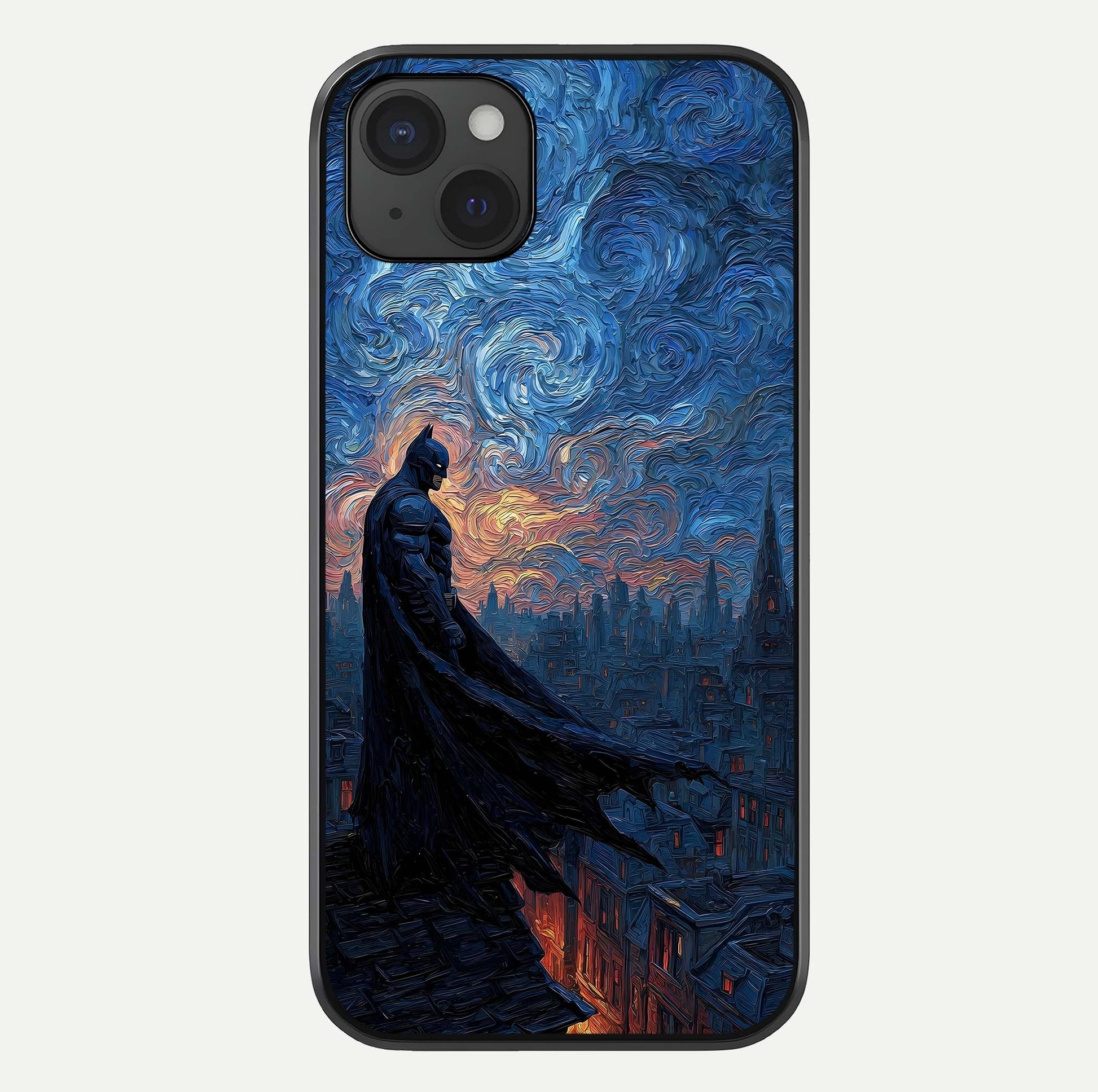 Dark Knight Dusk Glass Case For iPhone 15 Plus by Custom World