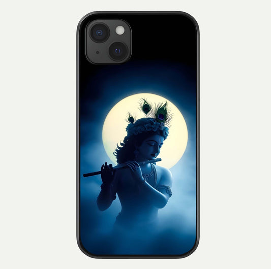 Divine Moon Flute Glass Case For iPhone 15 Plus by Custom World