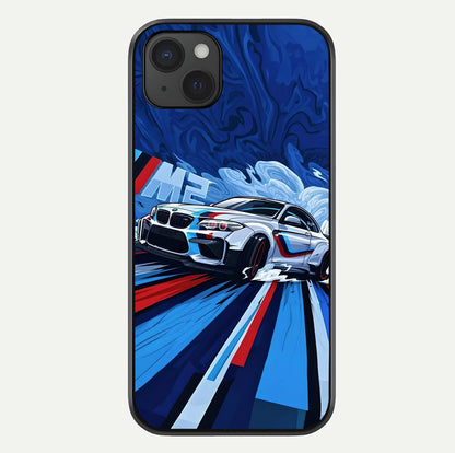 Drift Power Rush Glass Case For iPhone 15 Plus by Custom World