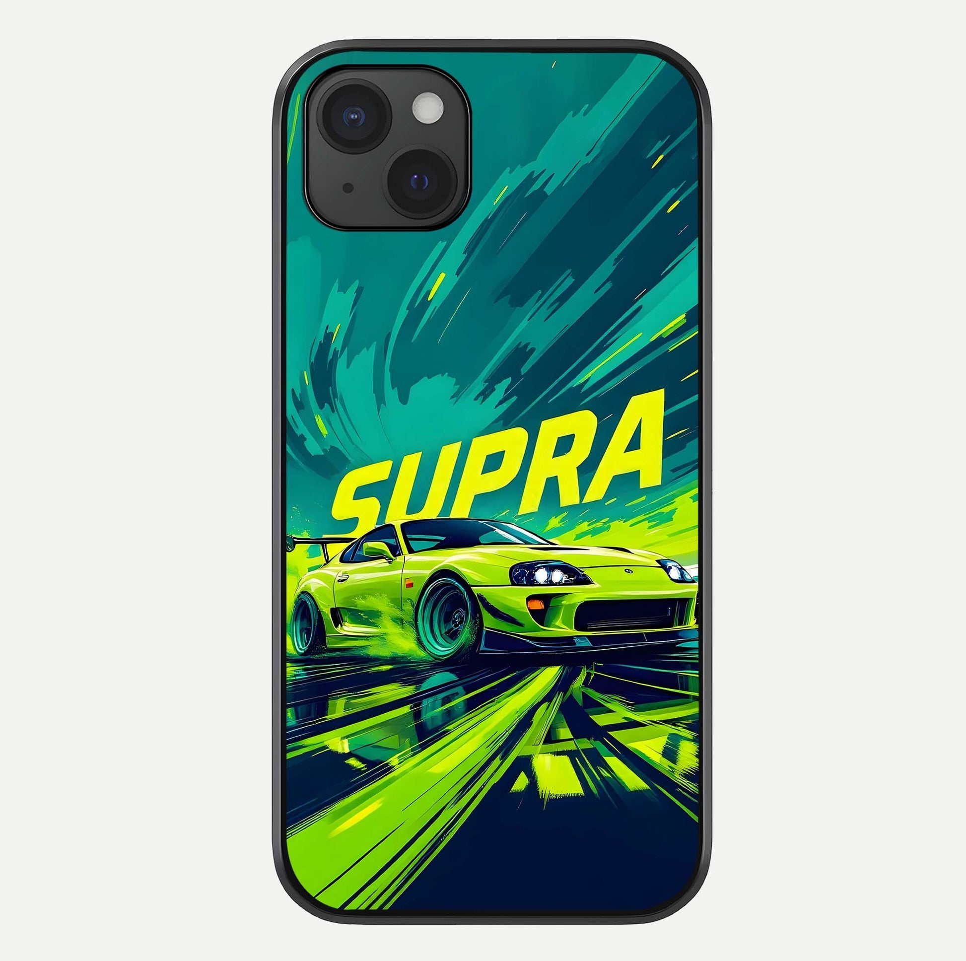 Electric Supra Thunder Glass Case For iPhone 15 Plus by Custom World
