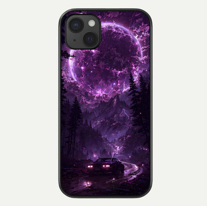 Eternal Cosmic Drive Glass Case For iPhone 15 Plus by Custom World